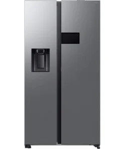 SAMSUNG RS90F64EDTEF, Side-by-Side (edelstahl, AI Home (9" LC-Display), AI Energy Mode, Metal Cooling)