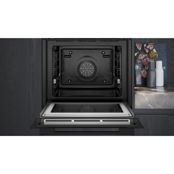 Siemens HM776GKB1 IQ700, Backofen (schwarz/edelstahl, Mit Mikrowellenfunktion, 60 Cm, Home Connect) 3 Siemens HM776GKB1 IQ700, Backofen (schwarz/edelstahl, Mit Mikrowellenfunktion, 60 Cm, Home Connect) – Bild 3