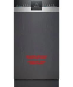 Siemens SR55ZS10ME IQ500, Spülmaschine (edelstahl (gebürstet)/schwarz, 45 Cm, Home Connect)