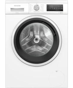 Siemens WU14UT49 IQ500 , Waschmaschine (weiß/schwarz)